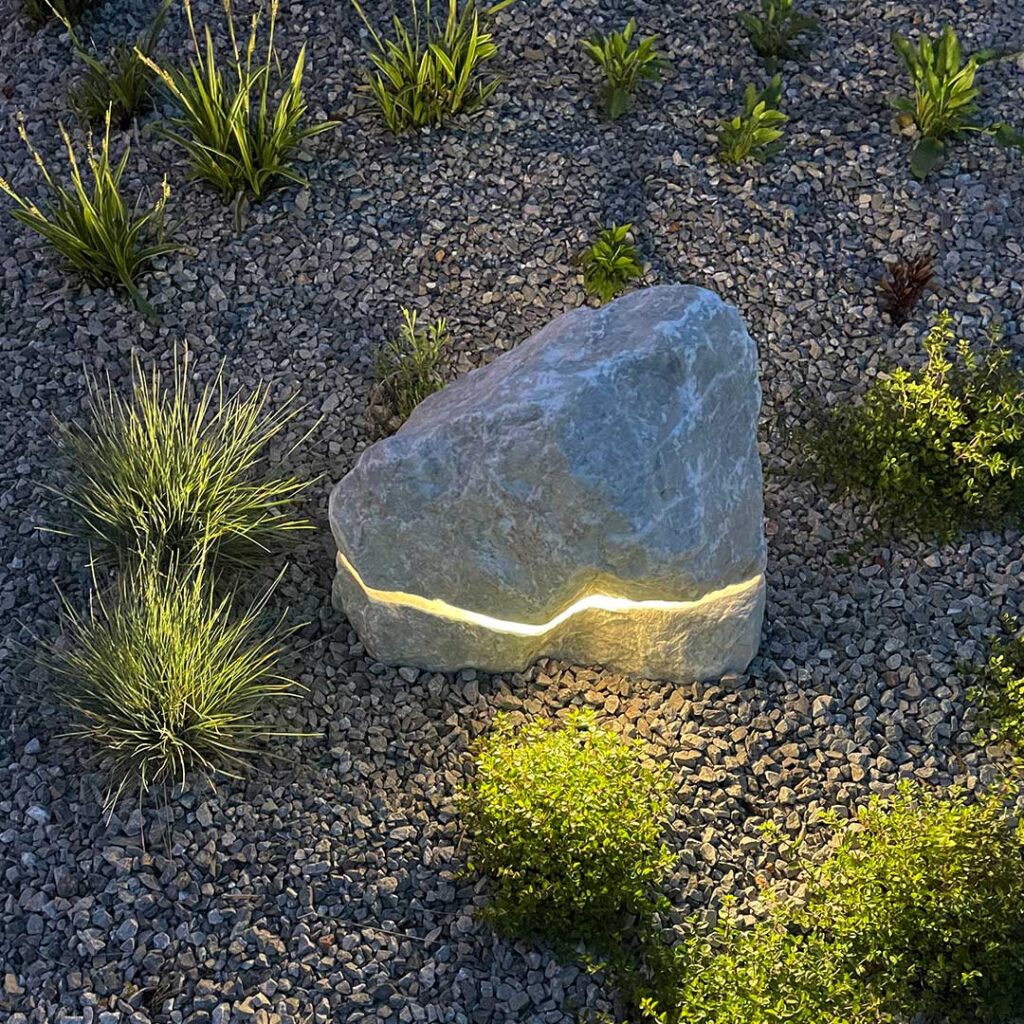 Pietra luminosa per l'esterno